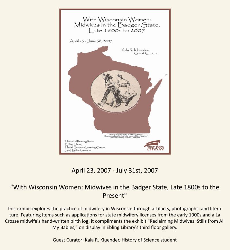 With Wisconsin Women Midwives in the Badger State