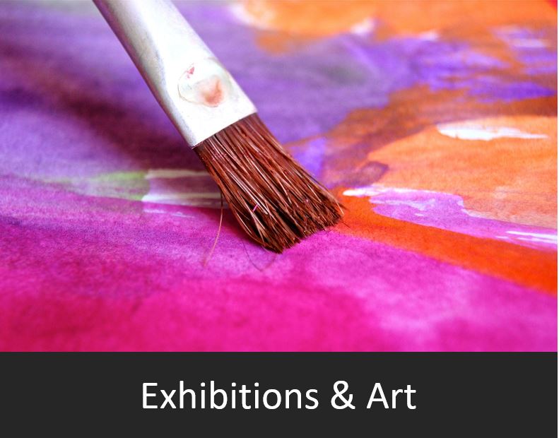 Exhibitions and Art button